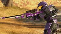 A profile of the ODST/DEMO upper body armor and the backpack in Halo 3.