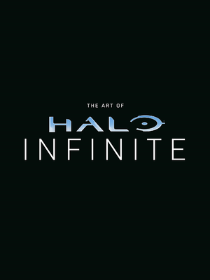 A piece of pre-release cover art for The Art of Halo Infinite.