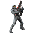 A Spartan with a shock rifle.