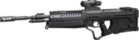 An old render of the M395 DMR. Note the missing front sight and blurred UNSC insignia.