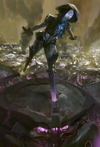 Cortana rocking out with Warden Eternals