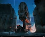 Concept art of the man cannon area on Scarr.
