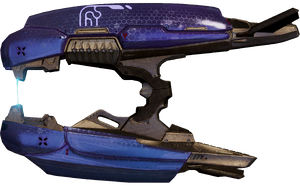 A cropped screenshot of a weapon in Halo 2: Anniversary's campaign. Original image by User:JackVibe.