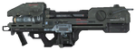 A profile view of the Spartan Laser in Halo: Reach.