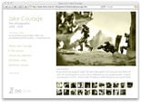 Jake Courage Website. Image 4