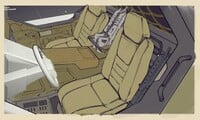 Concept of the seats of the Warthog in Halo: Campaign Evolved.