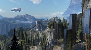 Menu icon for Halo Infinite campaign level Recovery and The Tower.