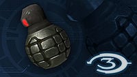 A profile image of Halo 3's fragmentation grenade.