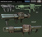 Renders of the Rocket Launcher as it was to appear in Halo Wars' original in-engine cinematics prior to the use of Blur Studio's pre-rendered CGI.