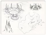Halo: Combat Evolved-era concept art for the structure that would eventually become the Ark portal.[37]