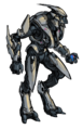 Concept art of a Sangheili Minor in Halo: Reach.