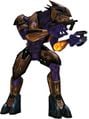 A Sangheili multiplayer character model from Halo 2.
