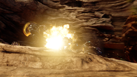 Explosion from a frag in Halo 5: Guardians.