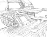 Concept sketch of the central facility.