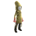An Xbox 360 Avatar customized with a Flood Pod infector suit.