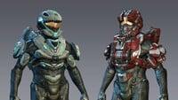 Front render of the Recon armor in Halo 4.