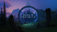 Title screen for the Halo Infinite Campaign Demo.
