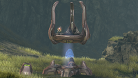 A Kig-Yar Sniper on a watchtower in Requiem in Halo 4.