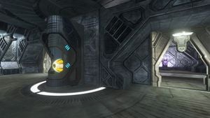 Terminal 1 in Halo 3 campaign level The Ark.