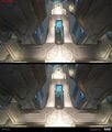 Concept paintover of floor details.