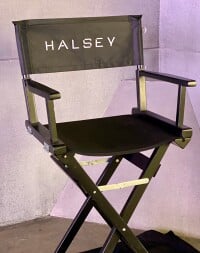 A teaser image of Halsey's casting chair.