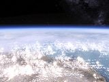 Earth seen from orbit.