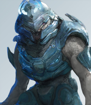 Dural 'Mdama as he appears in the Halo Encyclopedia (2022 edition).