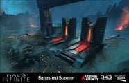 Concept art of the scanners found on both sides of the map.
