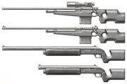 Concept art for the shotguns (bottom).