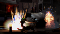 Spike grenades detonating around the ODSTs.
