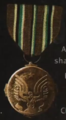 Close up of the medal from the Believe campaign print ad.