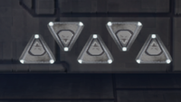 Numerous escape pods aboard UNSC Forward Unto Dawn.