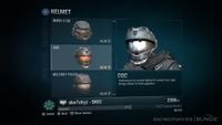 Armor customization in the Halo: Reach Multiplayer Beta.