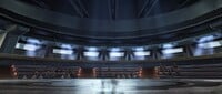 Concept art of the Spartan-II trainees in the amphitheater.