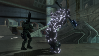 Cethegus with an Akelus Workshop gravity hammer in Halo 3.