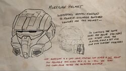 Sigrid Eklund's field notes on the MORRIGAN-class Mjolnir helmet.