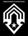 White and black cryosuit patch insignia.