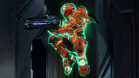 The effects of the overshield in Halo 4's multiplayer.