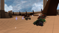 A screenshot of Z01_Fortress, showcasing some of the Vehicle spawns on Fortress including the Revenant.