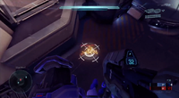 The targeting reticle present when charging the ground pound ability.