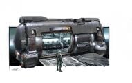 Concept art of a tram aboard the UNSC Infinity.