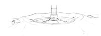 Sketch of the drill platform's interlock