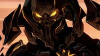 Close-up of the Ur-Didact at the Composer.