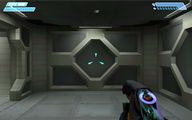 First-person view of the Eos'Mak-pattern plasma pistol.