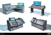 Concept art of some control panels.