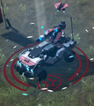 Forge's Warthog with an accompanying drone.