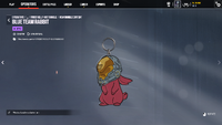 The Blue Team Rabbit weapon charm.