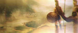 The Battle of Thermopylae as it appeared during SPARTAN-II training.