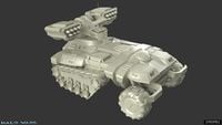 A high-poly render of the Wolverine from Halo Wars.