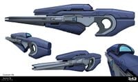 More early concept exploration of the pulse carbine.